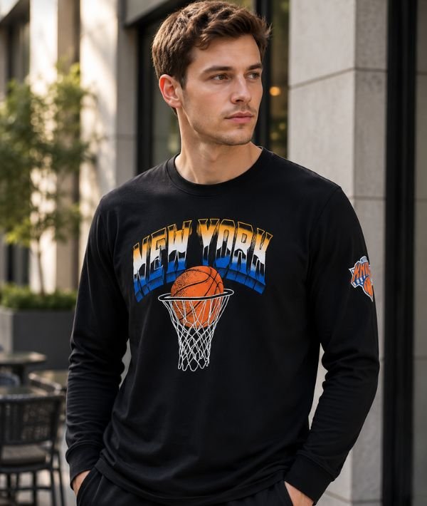 Game 7 NBA Men’s Graphic Long Sleeve Cotton T-Shirt