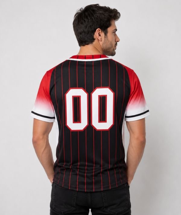 Custom Stripe Baseball Jersey Men Women Youth – Personalized Team Name, Number & Logo