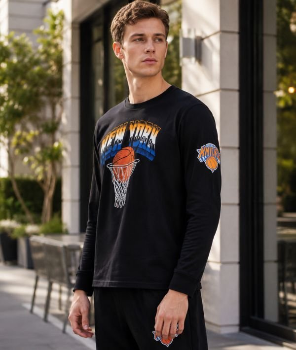 Game 7 NBA Men’s Graphic Long Sleeve Cotton T-Shirt