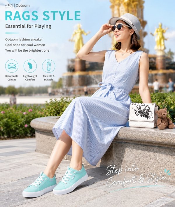 Obtaom Women's Canvas Slip-On Shoes Review – Comfortable, Stylish & Everyday-Friendly Flats