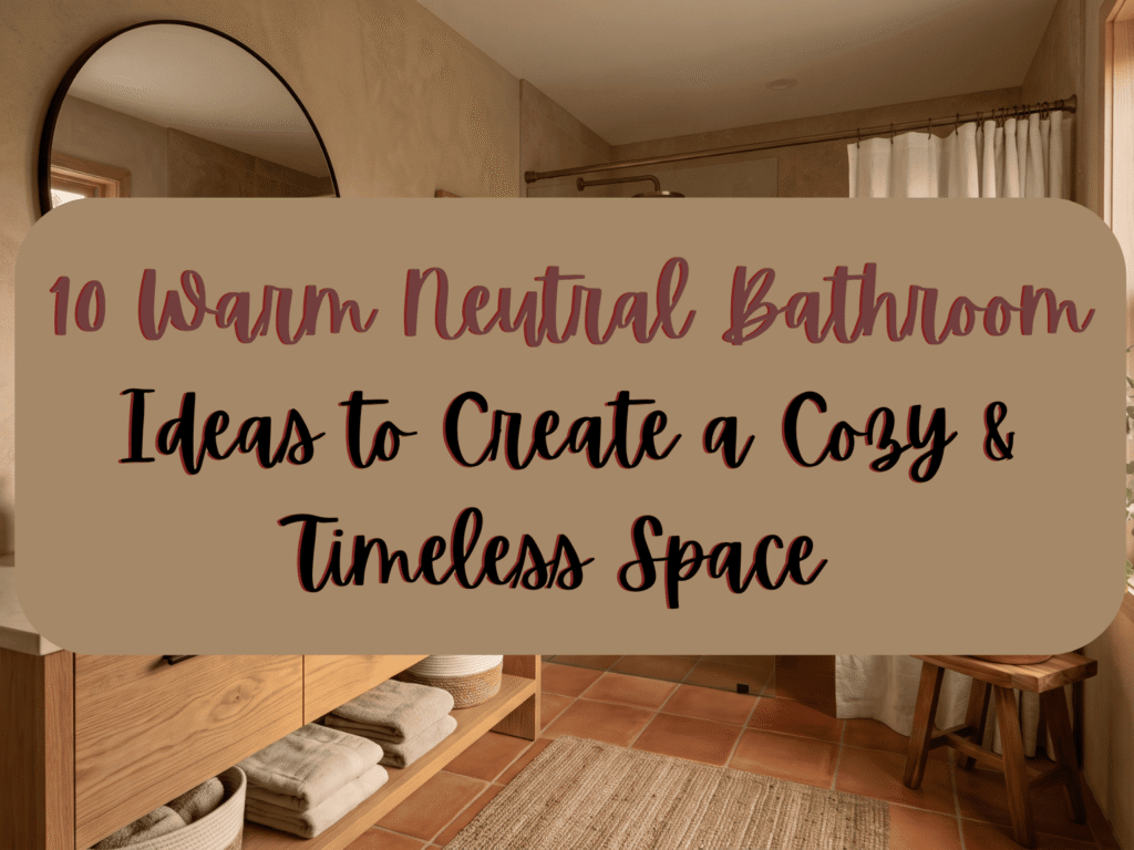 10 Warm Neutral Bathroom Ideas to Create a Cozy & Timeless Space